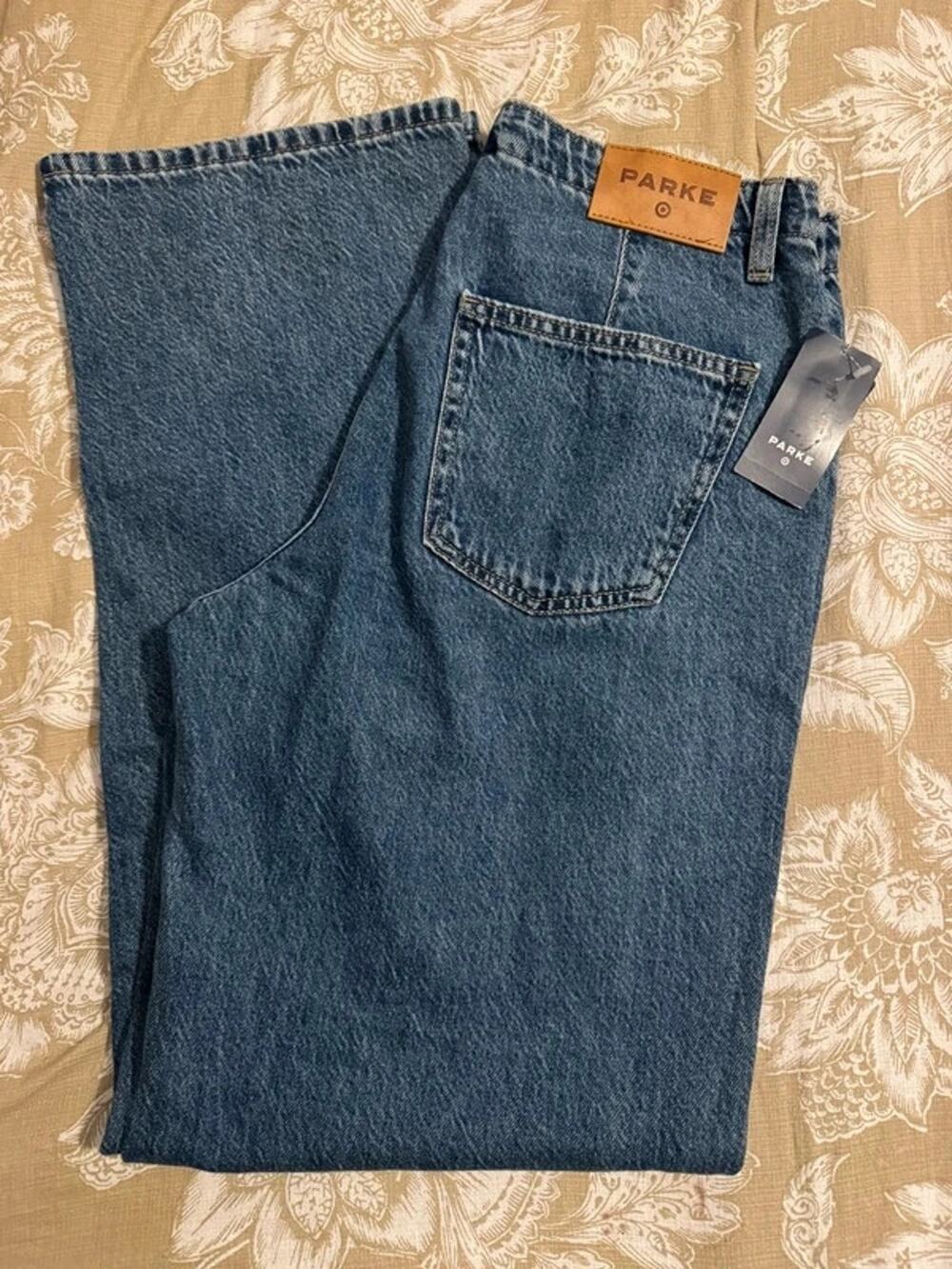 NWT Parke X Target mid-rise baggy jeans drawstring size 6